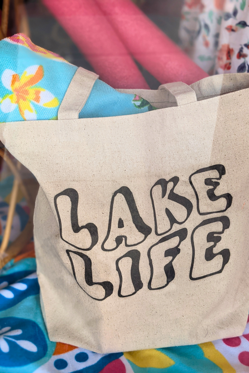 Lake Canvas Tote