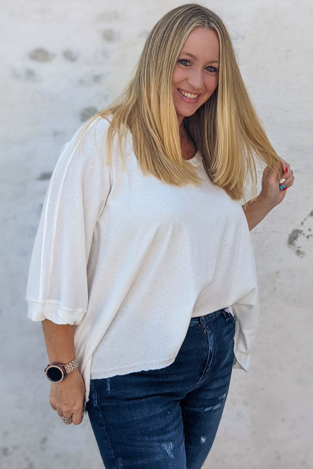 Timeless Dolman Top - Ivory