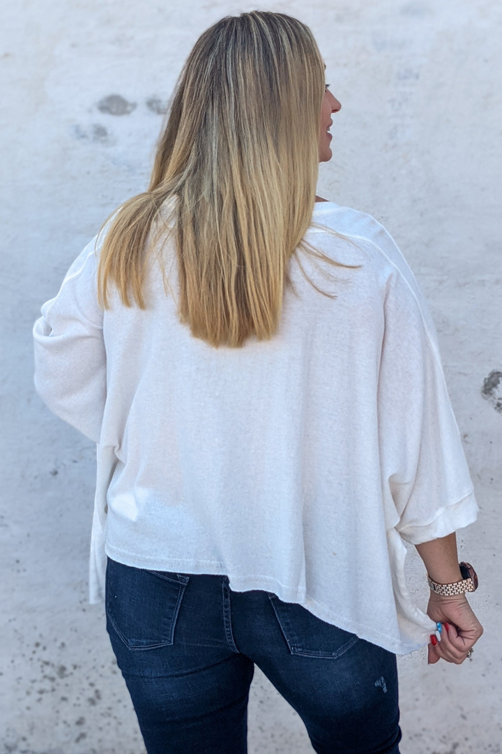 Timeless Dolman Top - Ivory