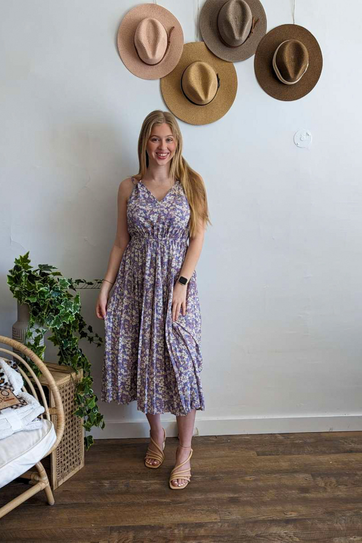 Purple Floral Dress