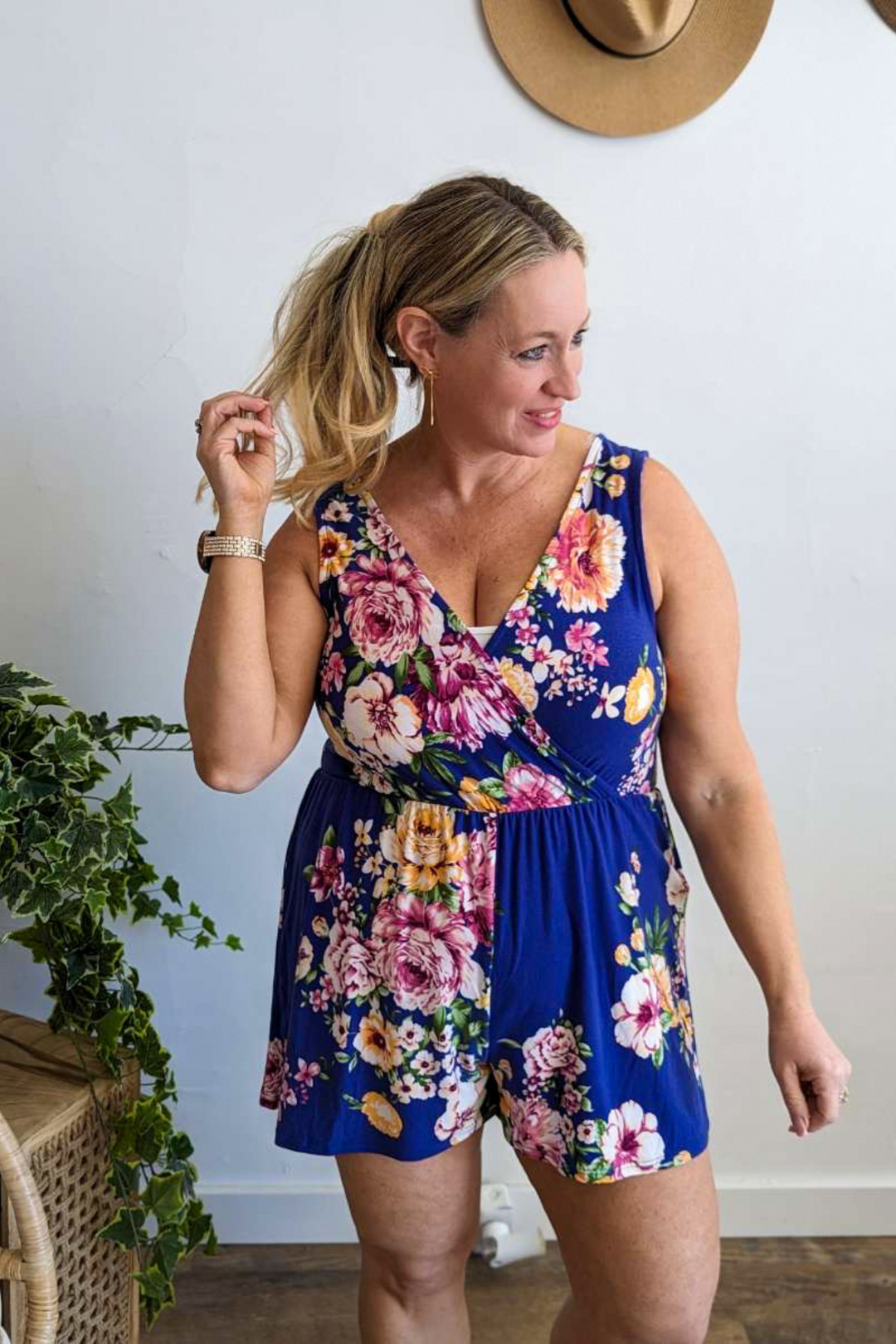 Foolish One Floral Romper