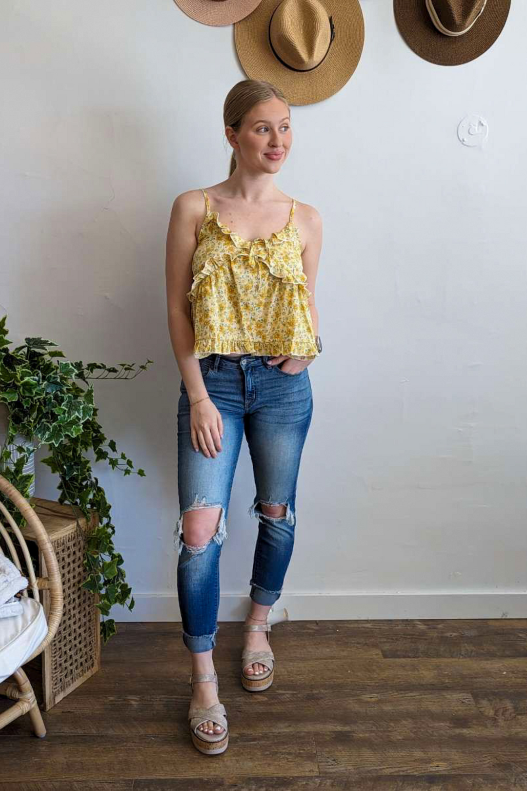 The Lucky One Floral Top