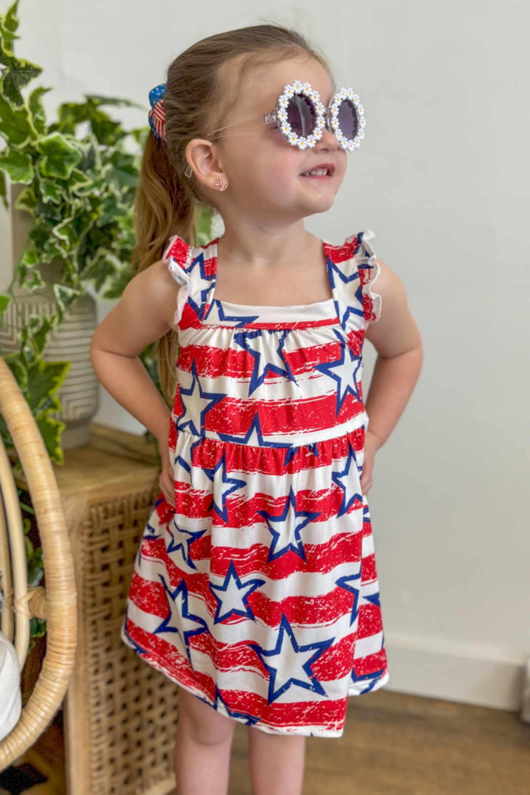 Stars & Stripes Dress - Girls