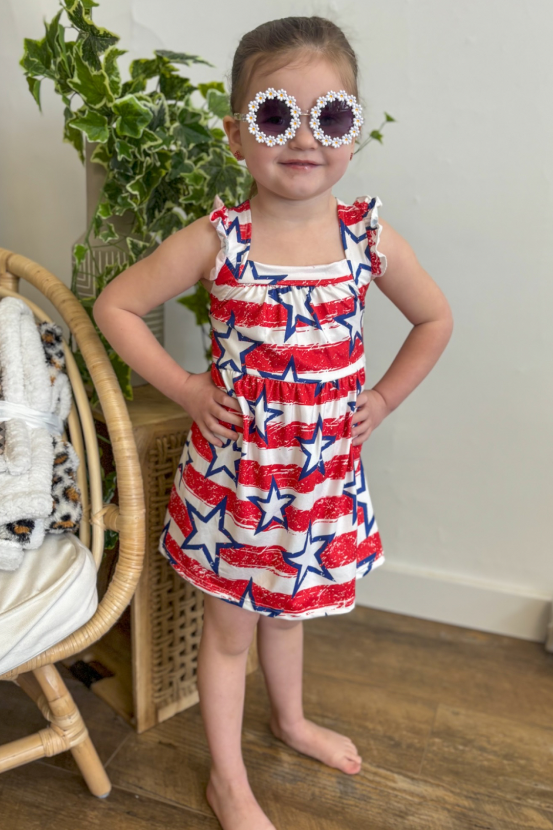 Stars & Stripes Dress - Girls