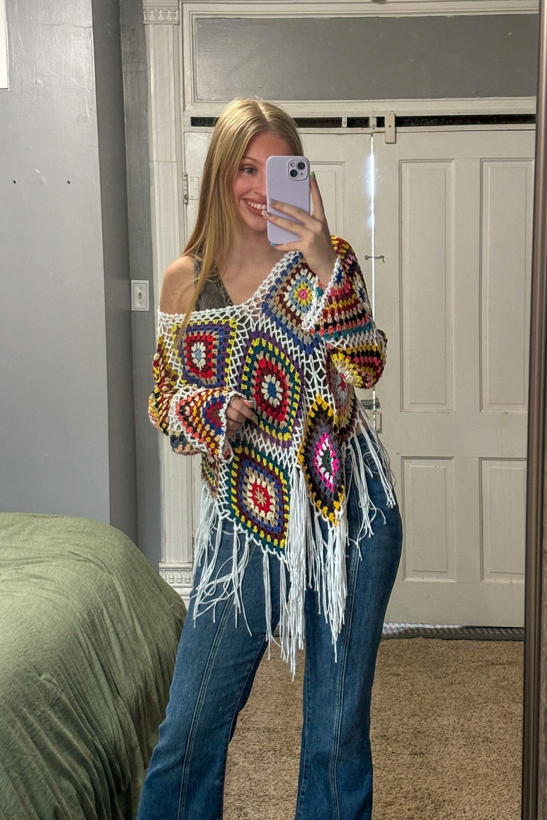 charlie boho knit top