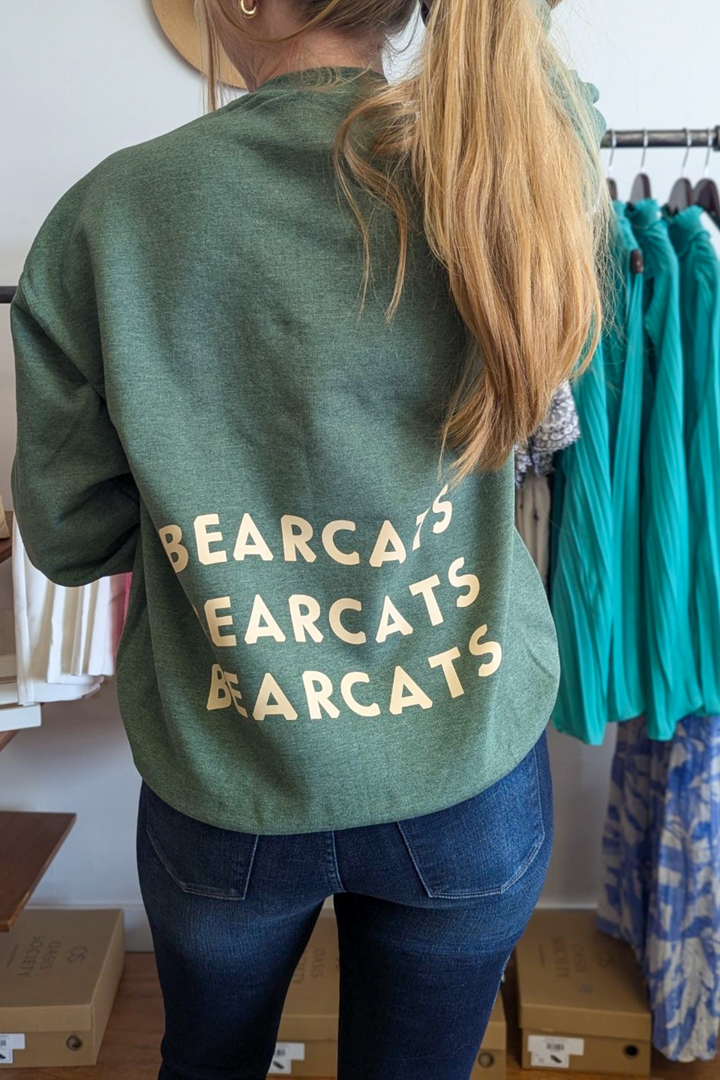 Bearcats, Bearcats, Bearcats Crewneck - Green