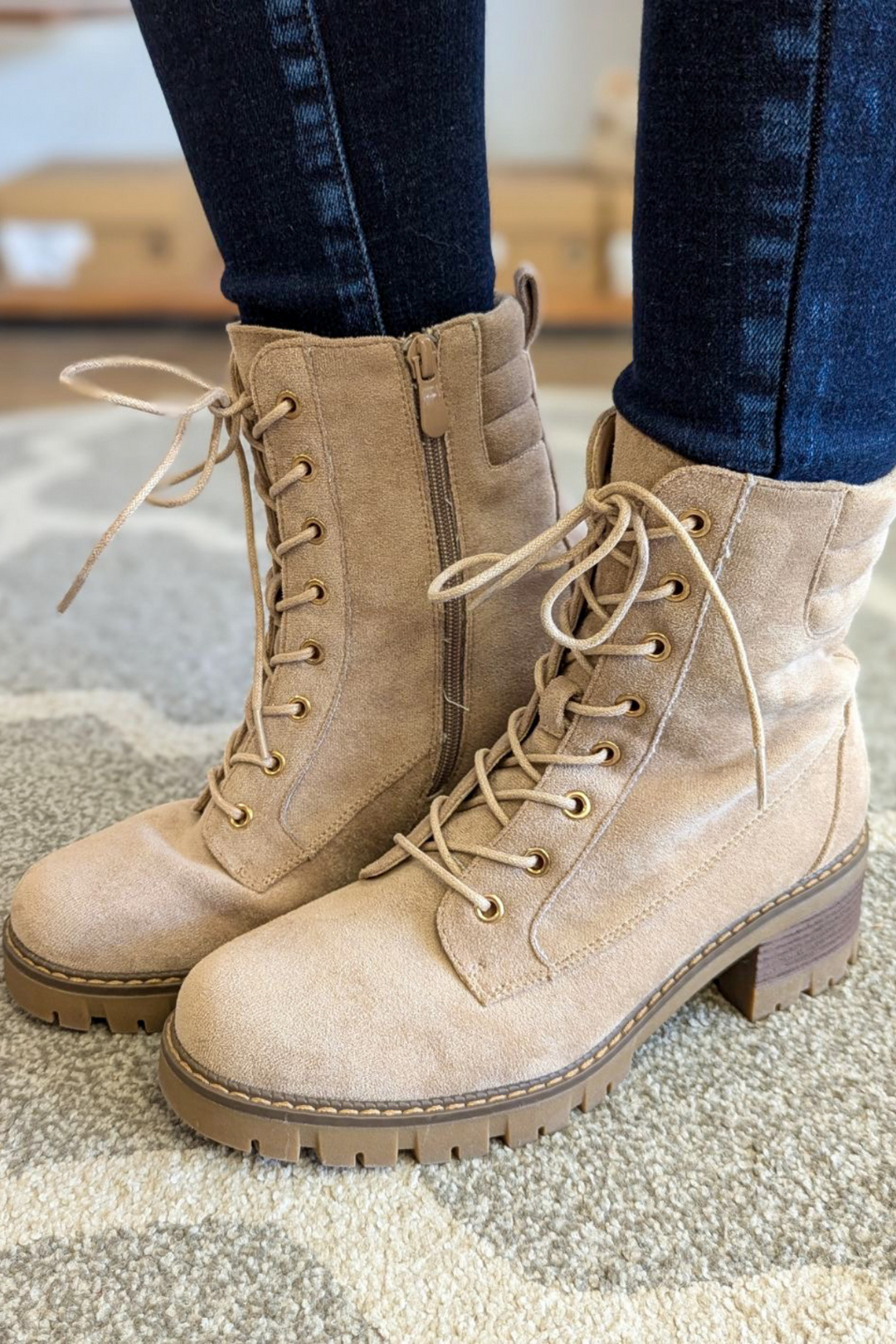 Nora Lace Up Bootie