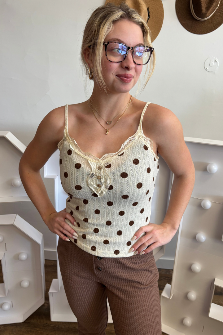 Early Morning Polka Dot Top