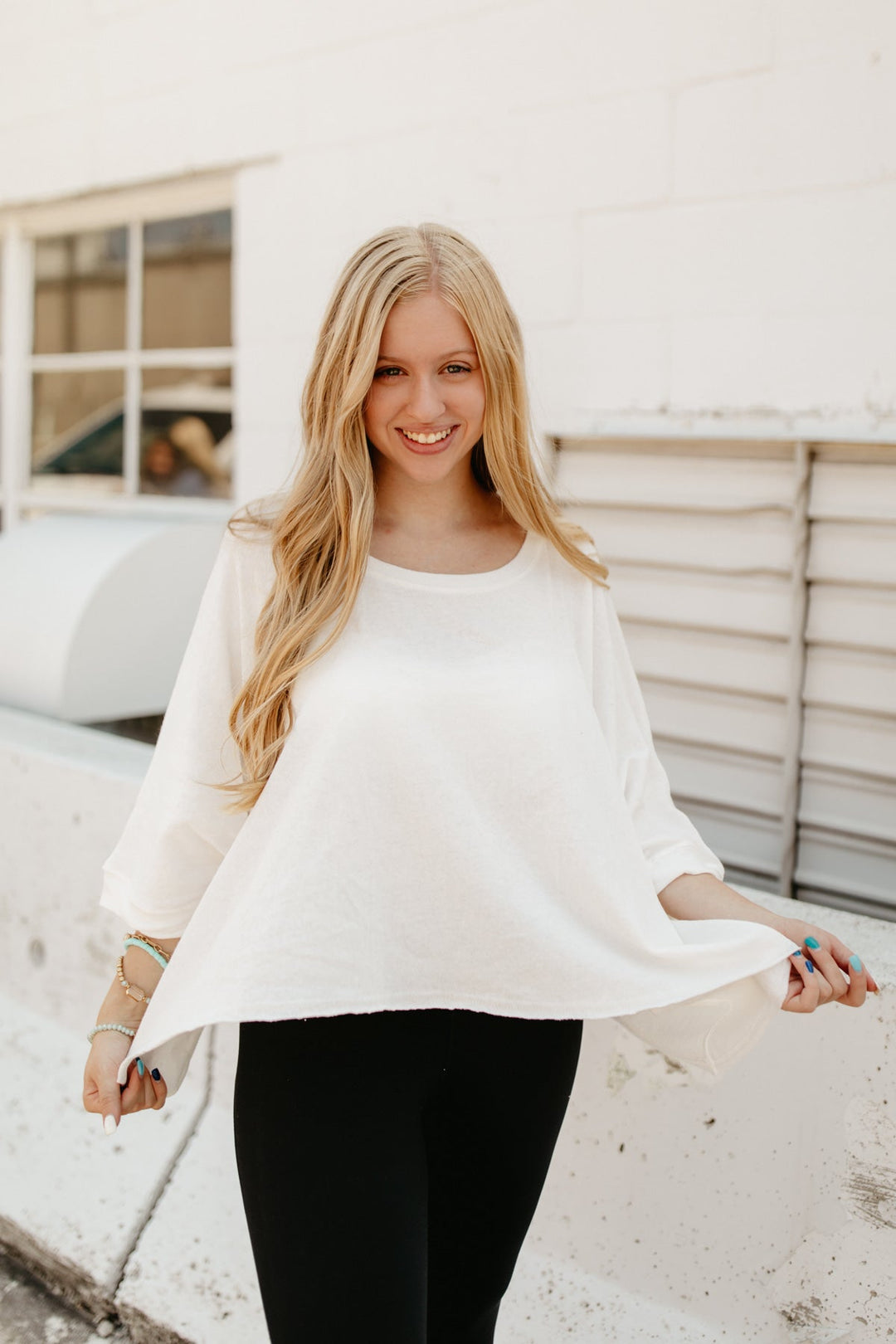 Timeless Dolman Top - Ivory