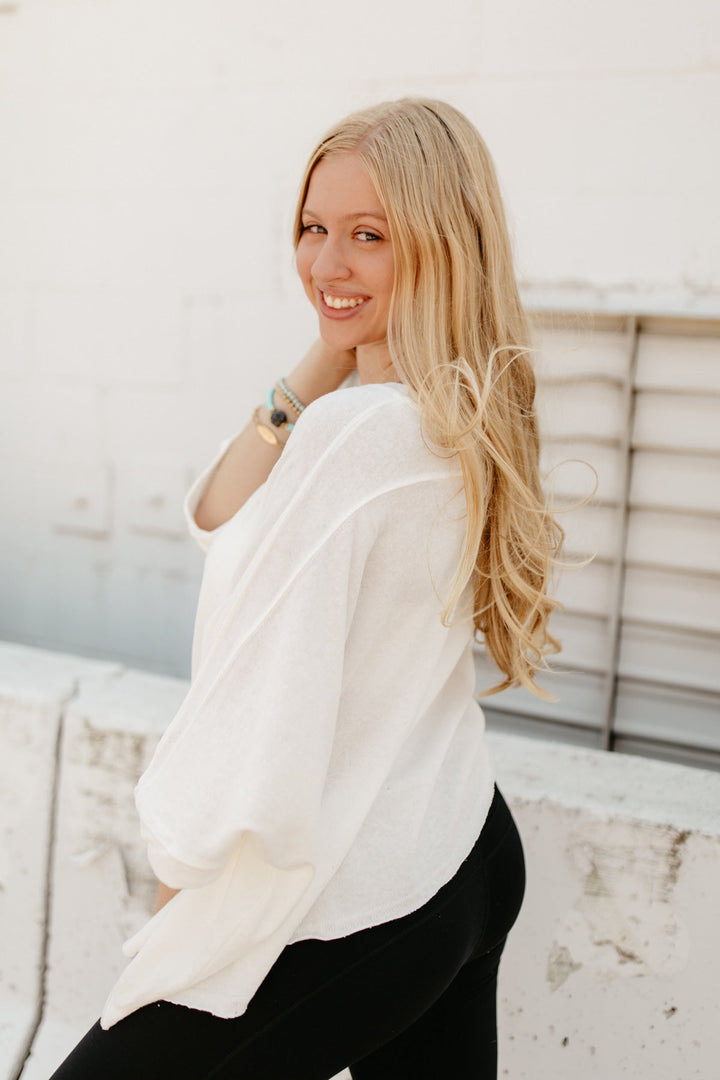 Timeless Dolman Top - Ivory