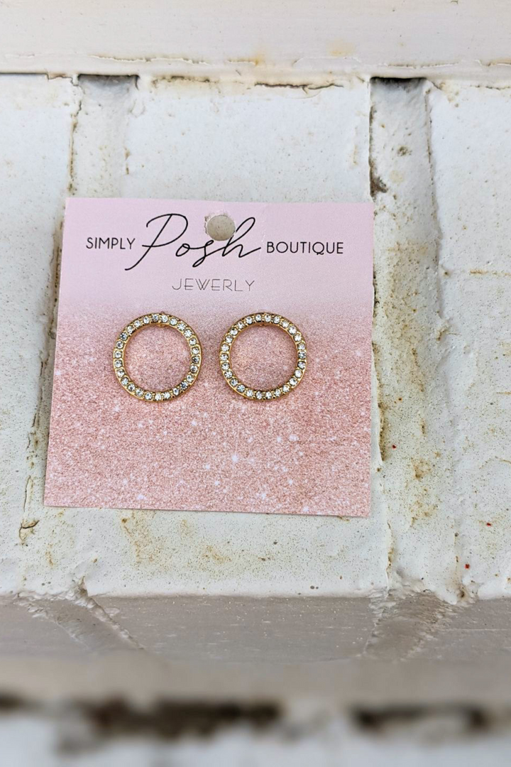 Circle Stud Earrings