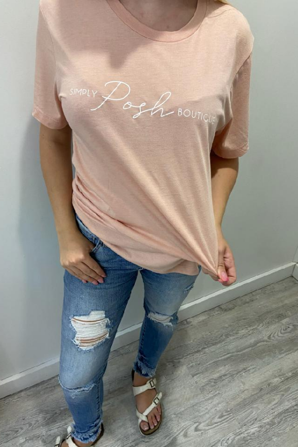 Simply Posh Tee - Peach