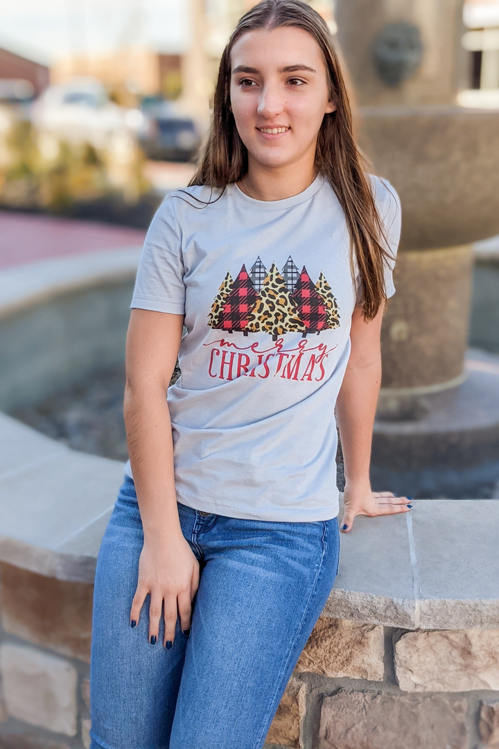 Merry Christmas Trees Graphic Tee