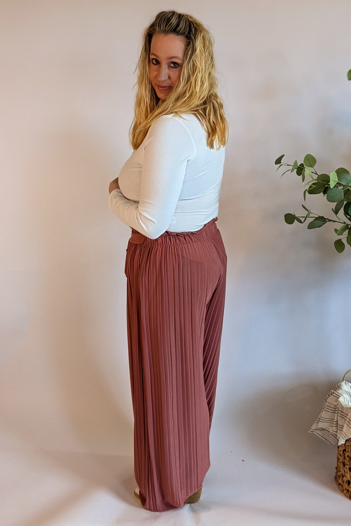 Business Casual Pants - Mauve