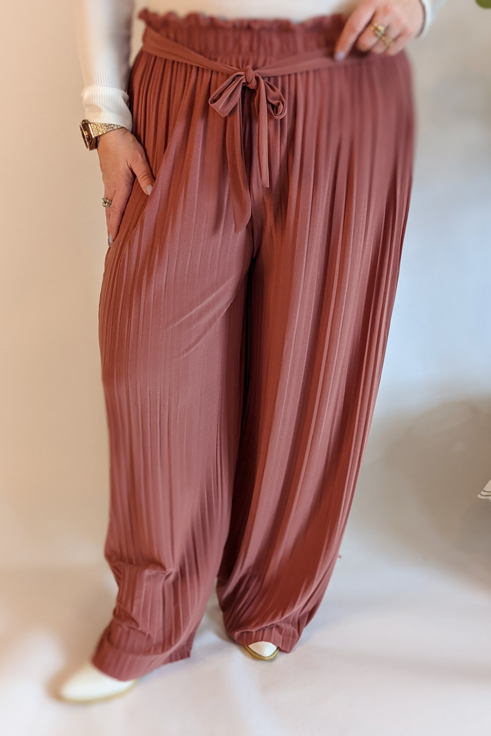 Business Casual Pants - Mauve