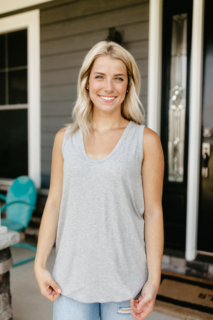 Super Soft Tank-Grey