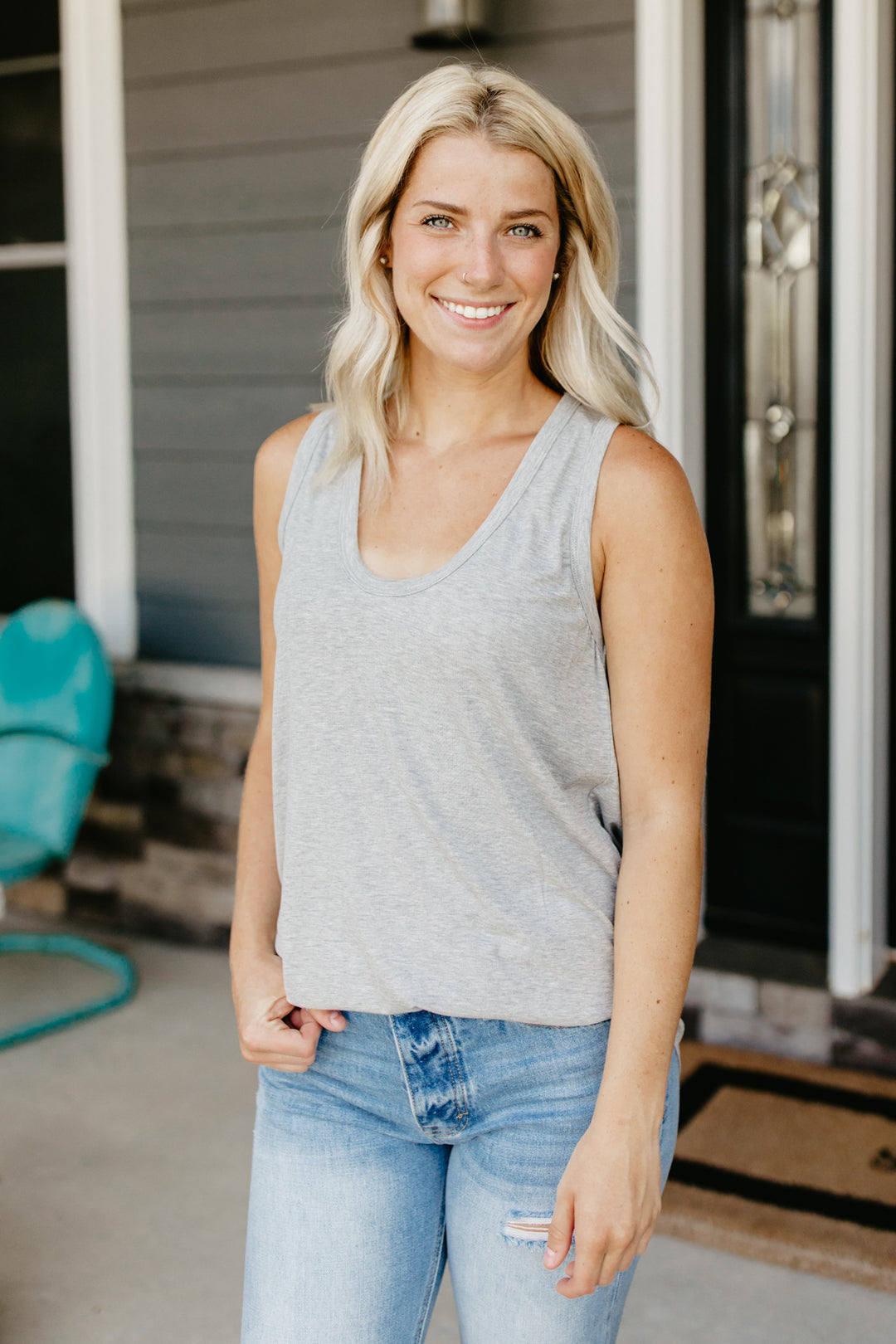 Super Soft Tank-Grey