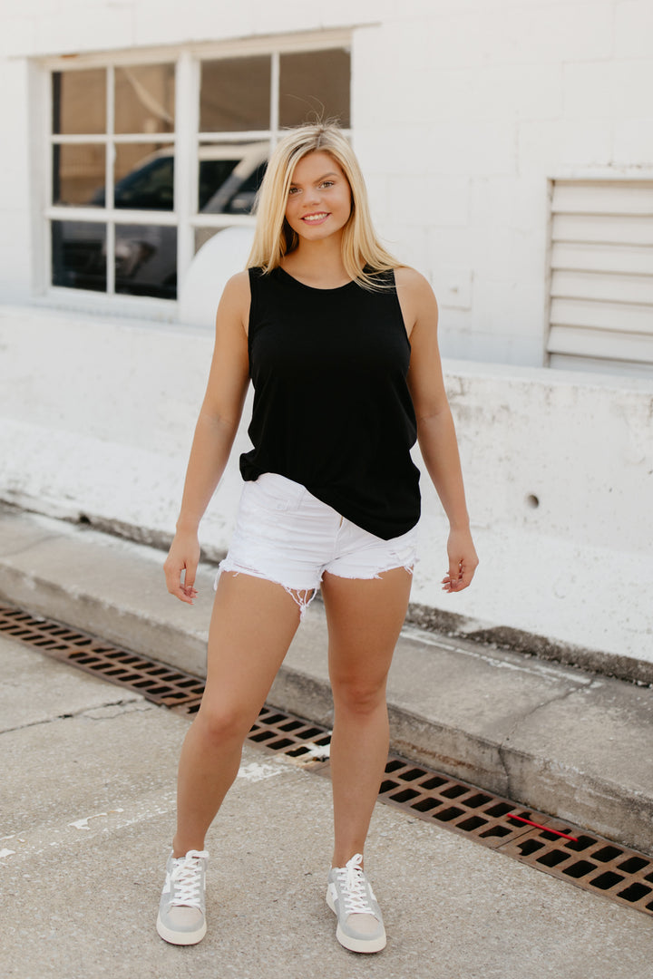 Essential Athleisure Tank - Black