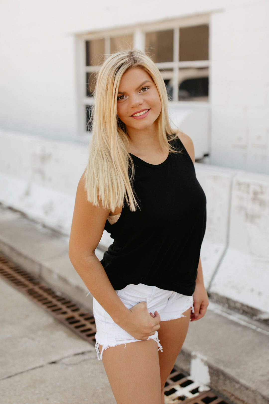 Essential Athleisure Tank - Black