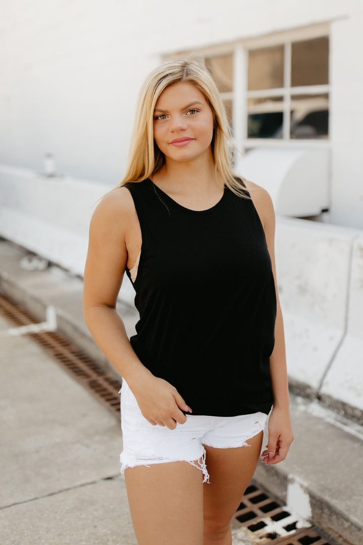 Essential Athleisure Tank - Black