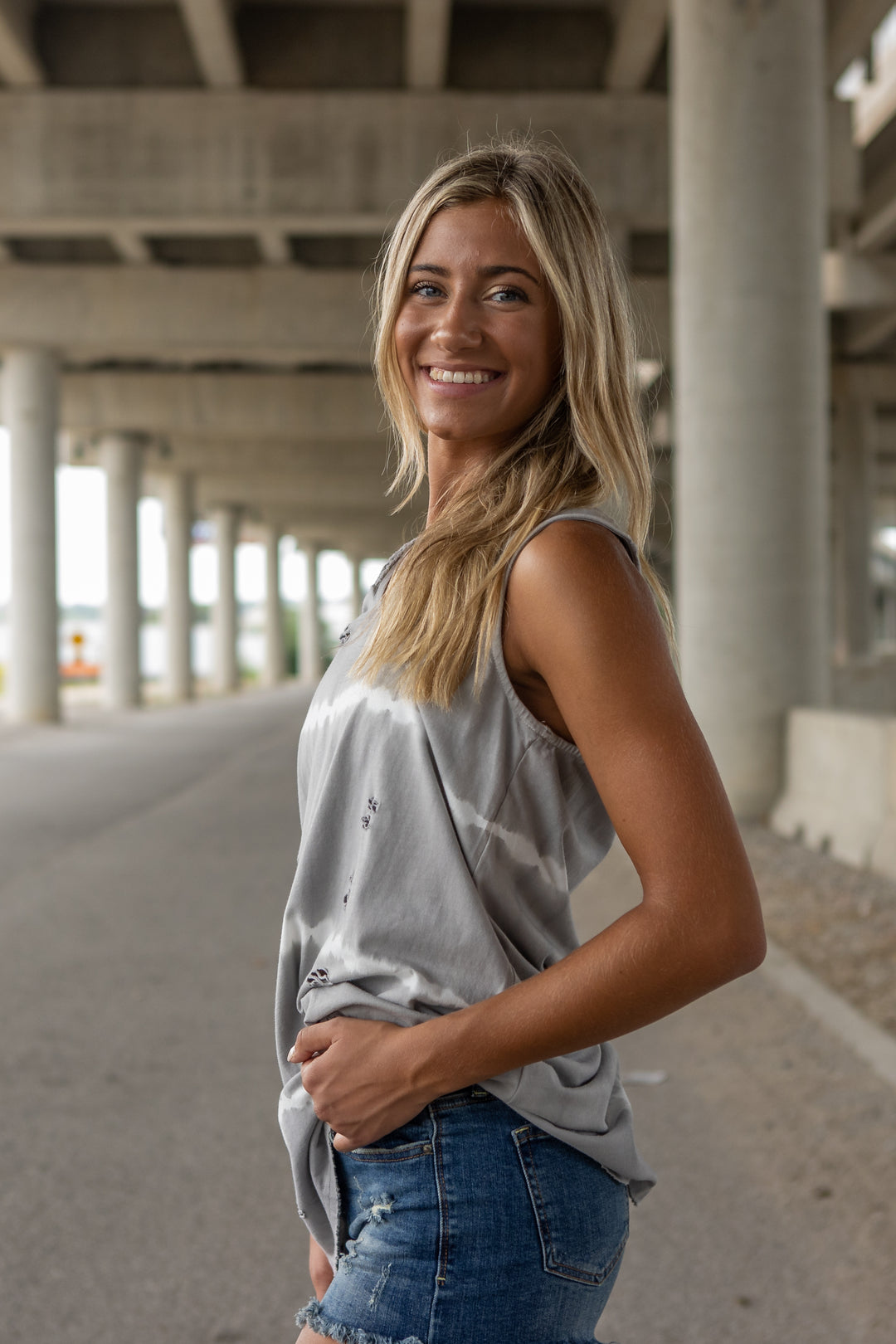 Dip Dyed Long Tank